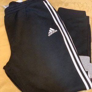 ADIDAS men's 2xl athletic sweat pants black/grey